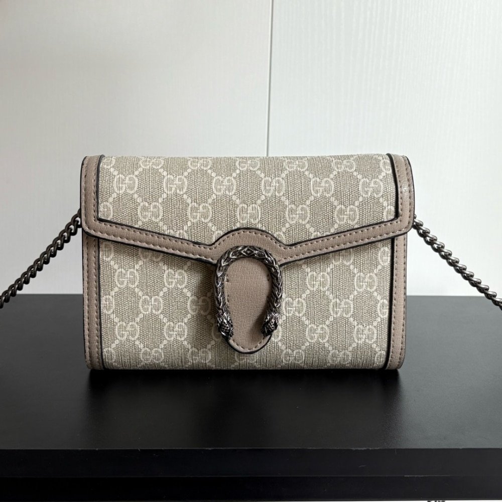 Gvc*1 Dionysus Chain Wallet Beige 20Cm 401231 Uulbn 9683
