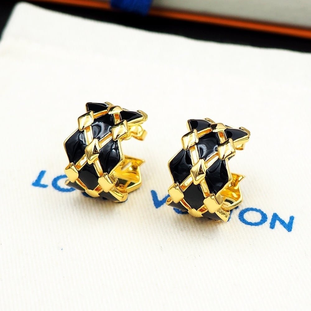 L0vis Vvtt0n Lv Malletage Earrings Gold M01685