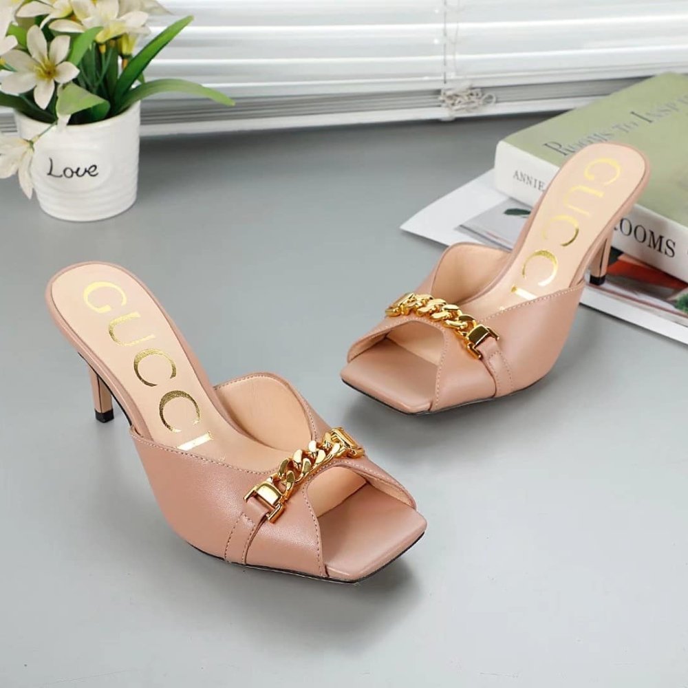 Gvc*1 Sylvie Chain Mule Sandals Patel Pink Leather