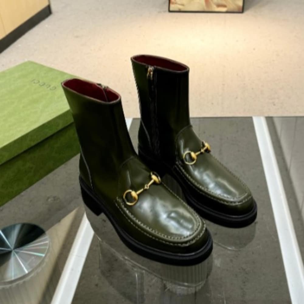 Gvc*1 Women’s Horsebit Boot Dark Green