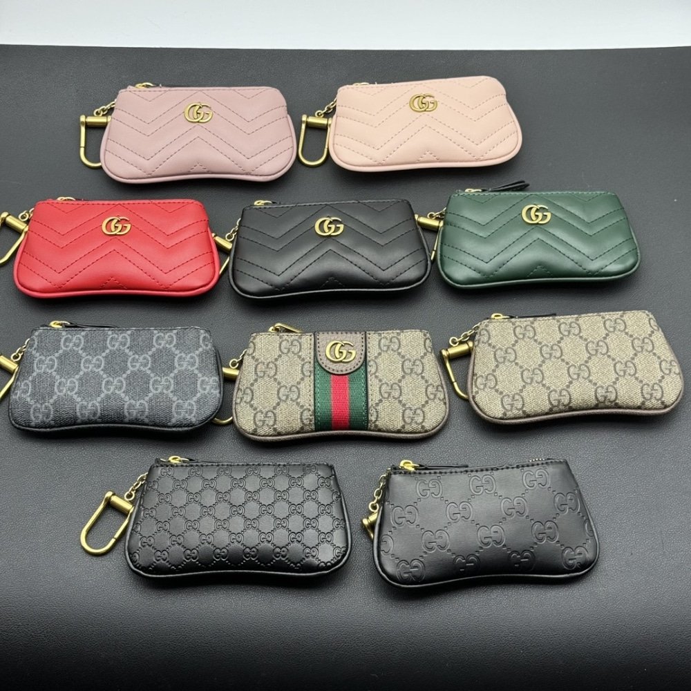 Gvc*1 Gg Svp*me Canvas Wallet Ophidia Key Case Beige And Ebony 12Cm