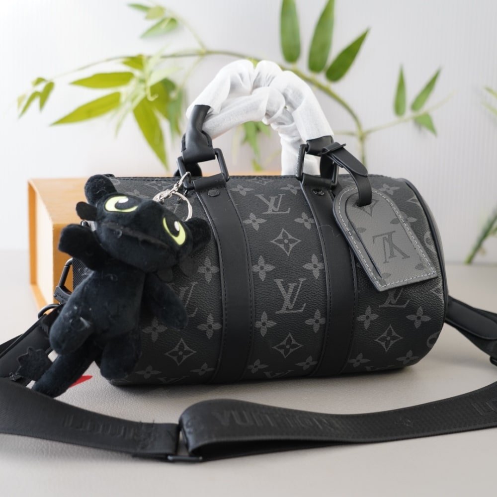 L0vis Vvtt0n Keepall Bandoulière 25 Monogram Eclipse Black 24Cm M46271