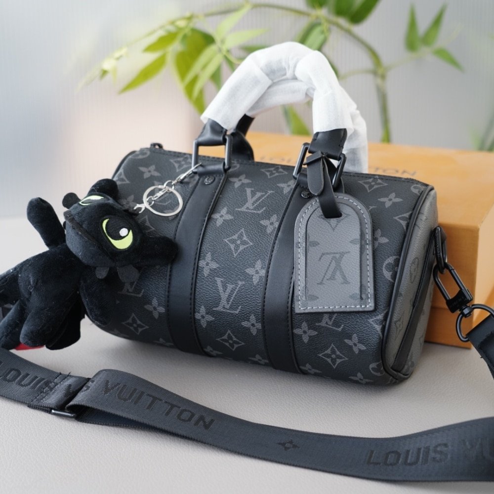 L0vis Vvtt0n Keepall Bandoulière 25 Monogram Eclipse Black 24Cm M46271
