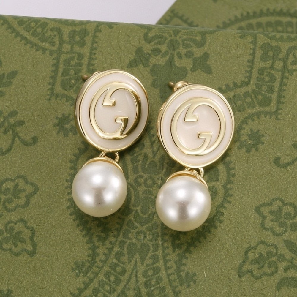 Gvc*1 Blondie Pearl Drop Earrings Gold Tone 774612 I9757 8495