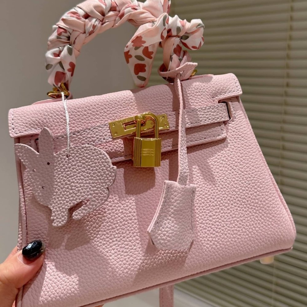 H**me5 Birkin 20 Togo Leather Light Pink 20Cm