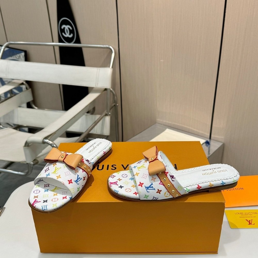L0vis Vvtt0n X Takashi Murakami 6Am Flat Mule White 1Agzuv