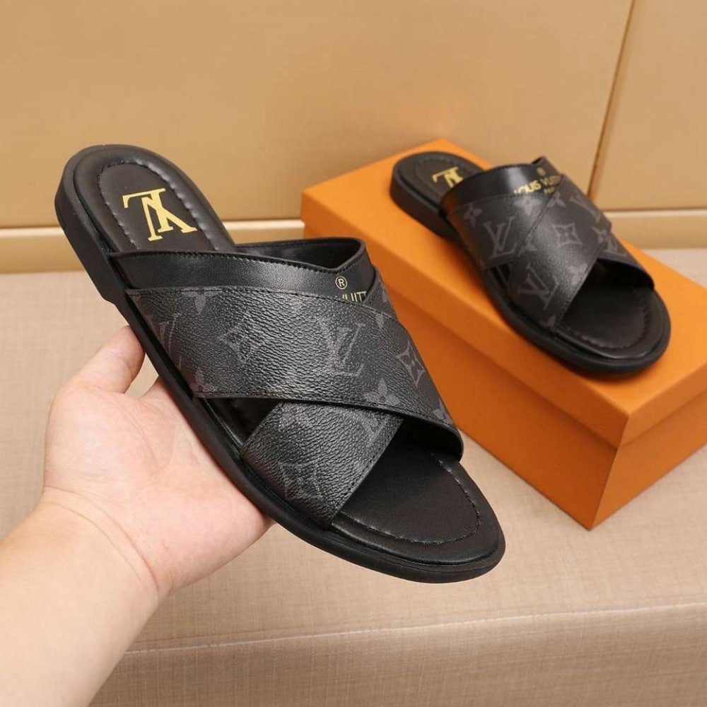 L0vis Vvtt0n Oasis Mule Monogram Black