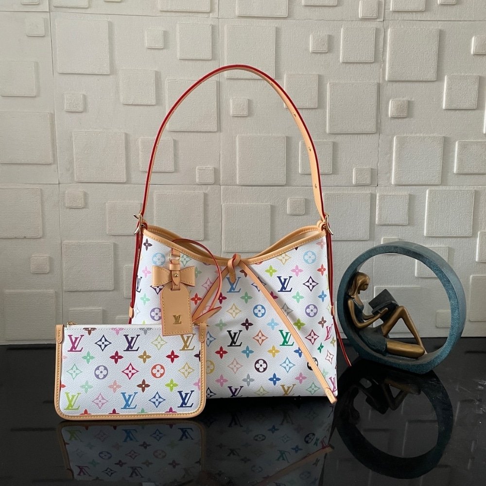 [S*per Vip 1:1] L0vis Vvtt0n X Murakami Carryall PM Bag White 29Cm M13661