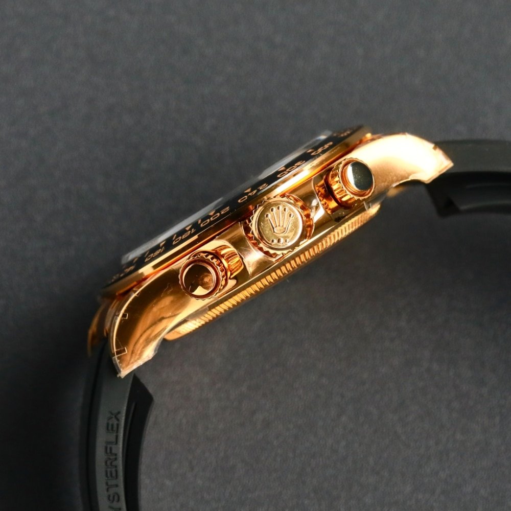 R01ex Cosmograph Daytona Bright Black And Golden With D1am0nds 40Mm 126518Ln