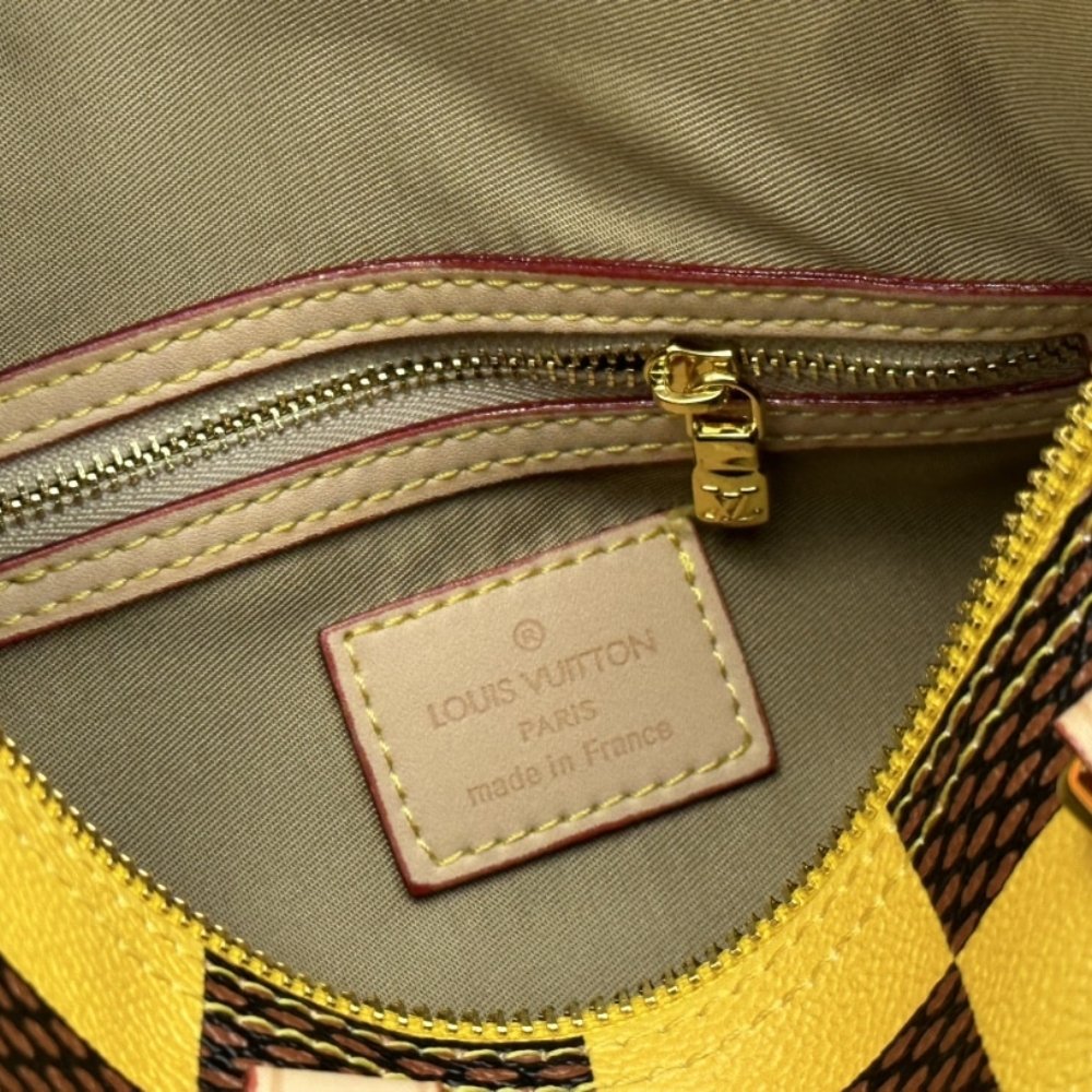 L0vis Vvtt0n Speedy Bandoulière 25 Damier Pop Yellow 25Cm N40584