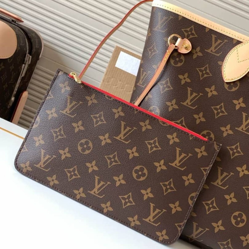 L0vis Vvtt0n Neverfull Bandoulière Inside Out MM Monogram Rouge Sari 32Cm M12096