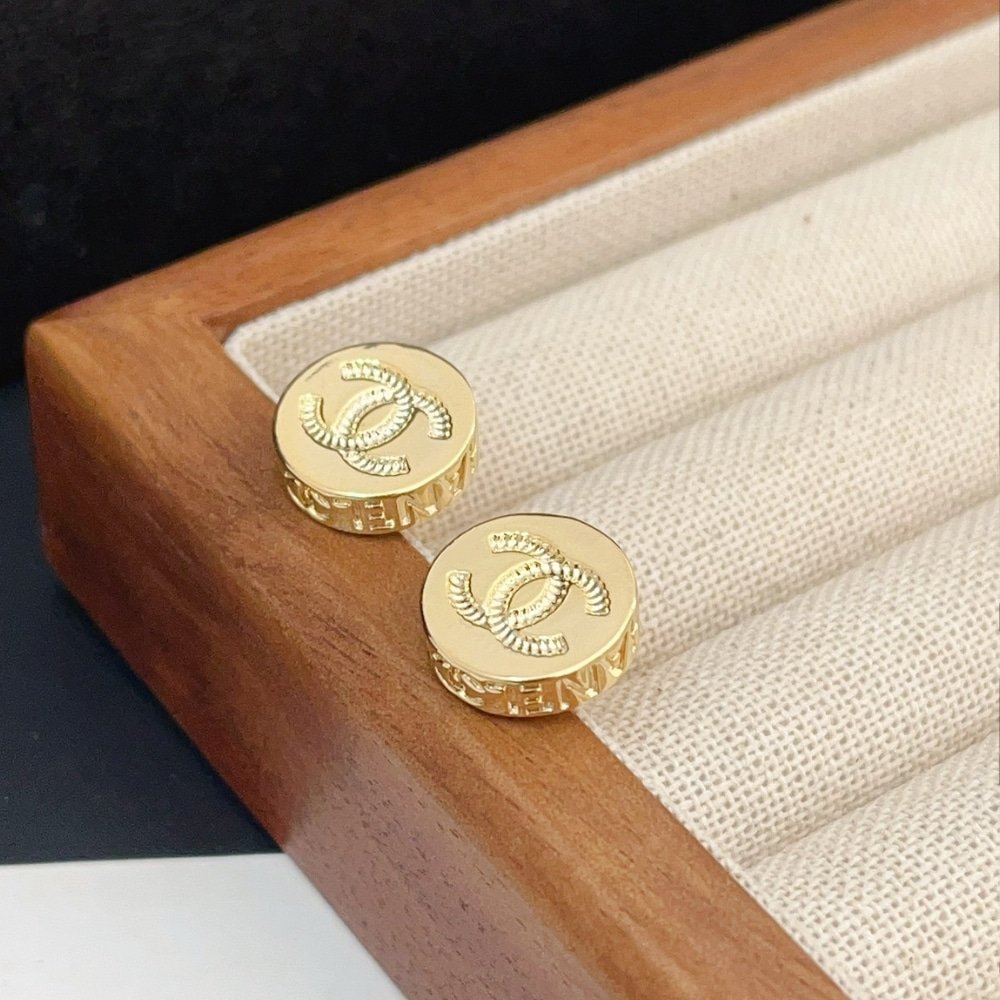 Ch**el Gold Mini Earrings