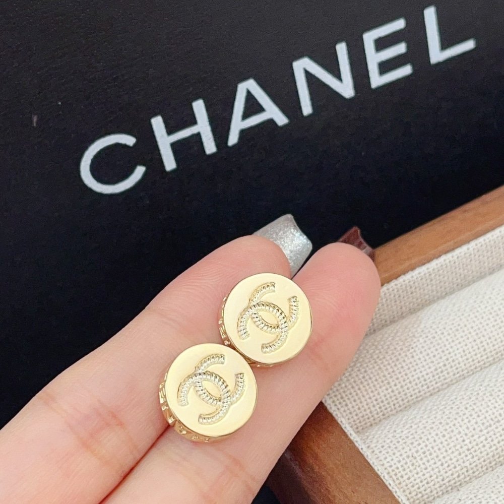 Ch**el Gold Mini Earrings