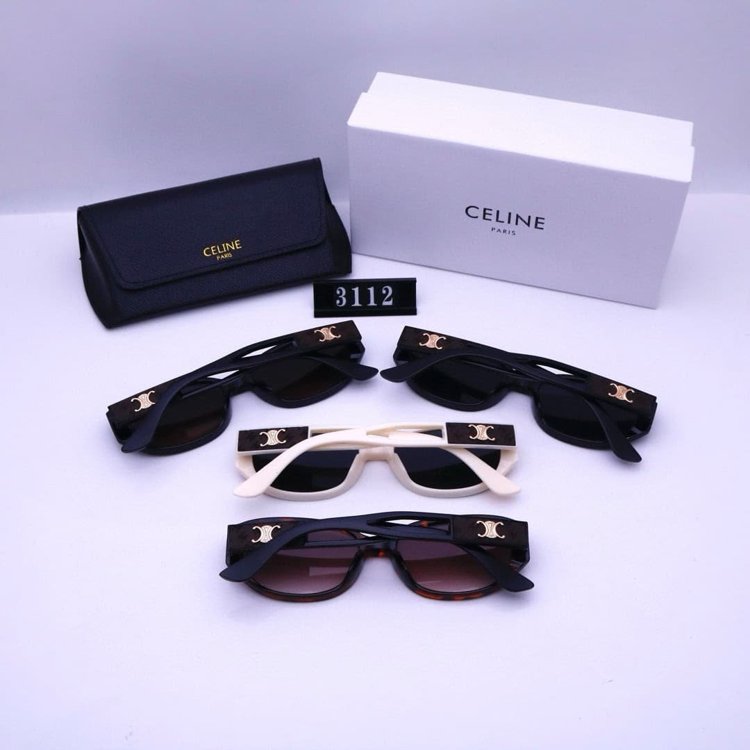 Ce1i*e Triomphe Hole Punch Sunglasses Black