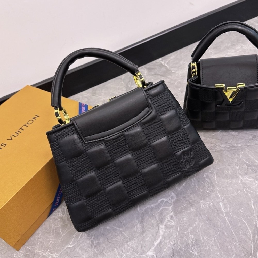 L0vis Vvtt0n Capucines BB Bag Damier Black 27Cm M59225