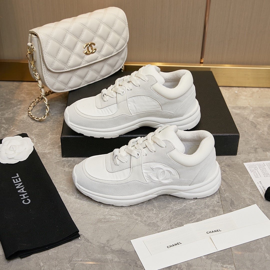 Ch**el Cc Suede White G33745 Y52846 0G975