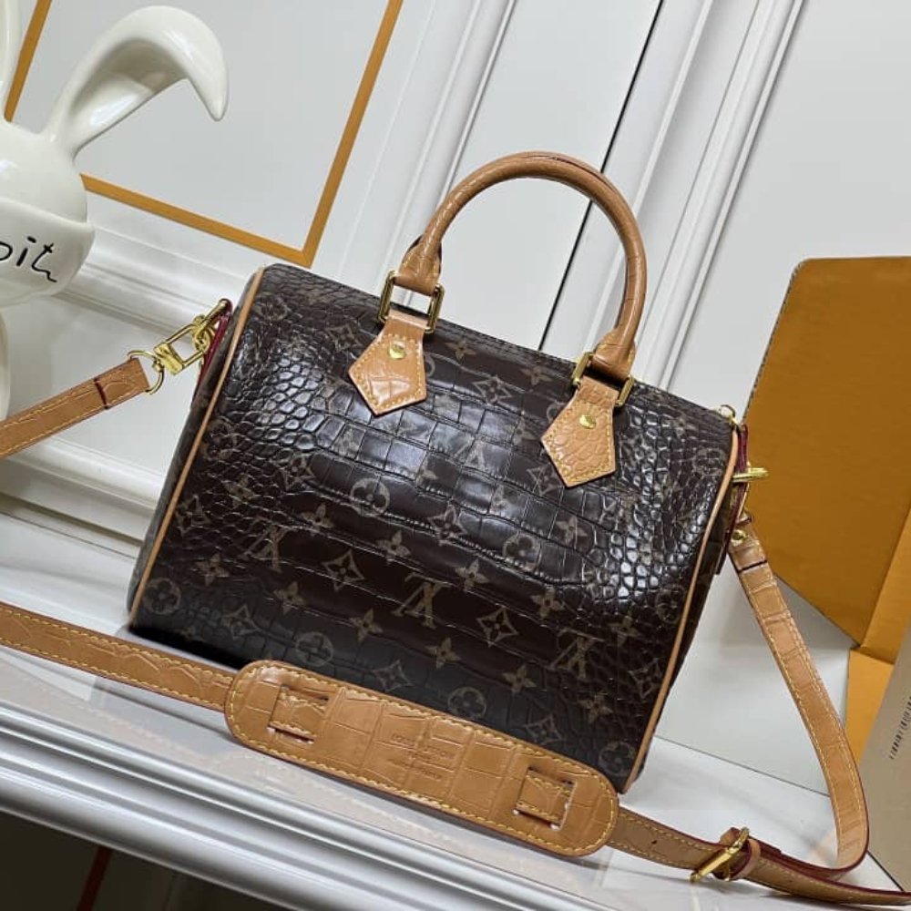 L0vis Vvtt0n Speedy Satchel Bag Monogram Brown 25Cm