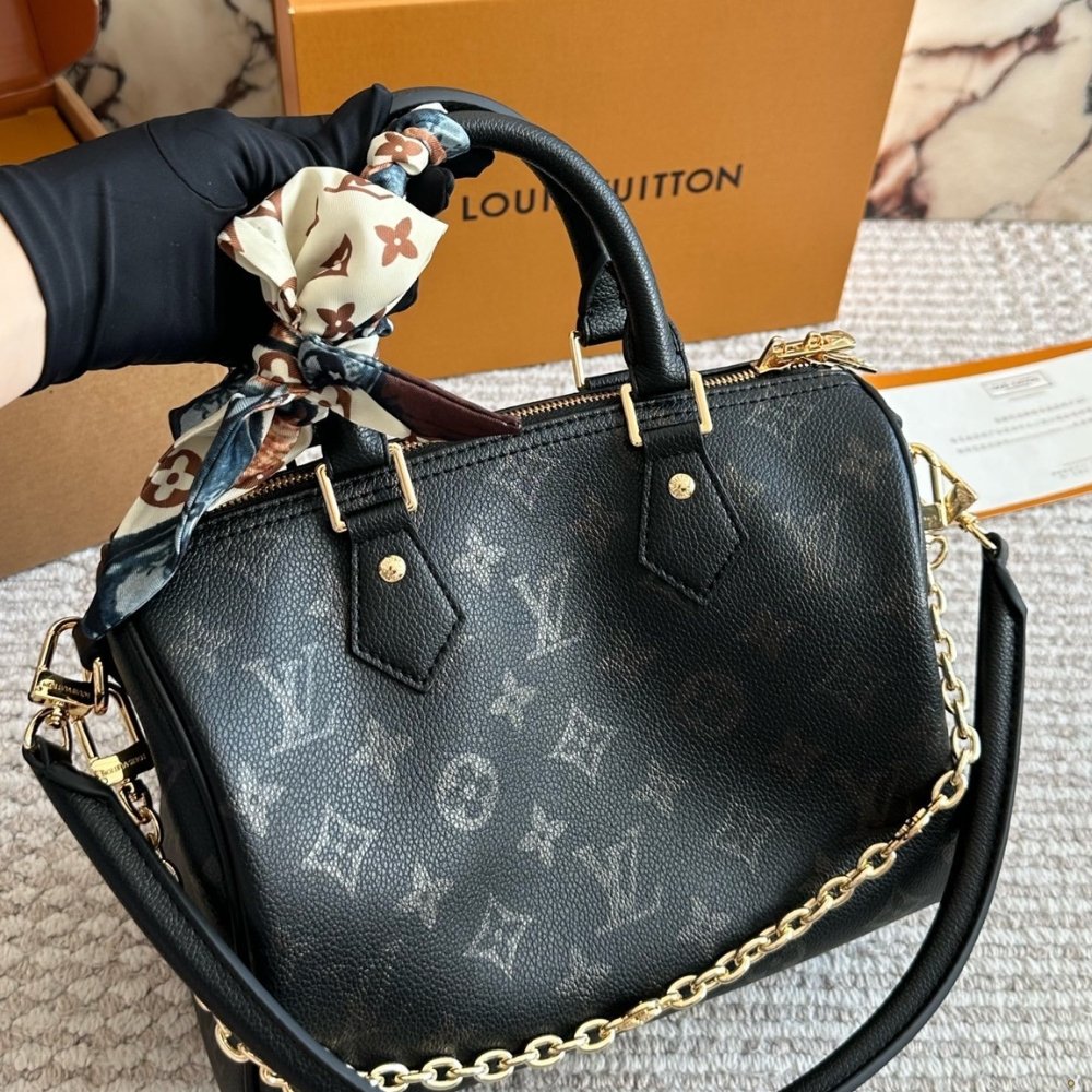 L0vis Vvtt0n Speedy Bandoulière 25 Black 25Cm M26486