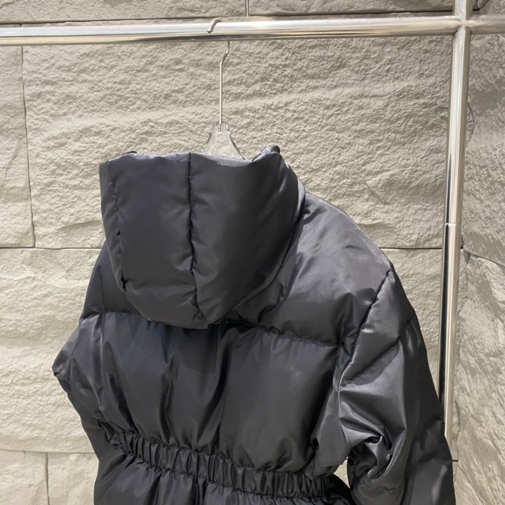 Pra*a Re Nylon Down Jacket In Black 292214 1Wq8 F0002 S Ooo
