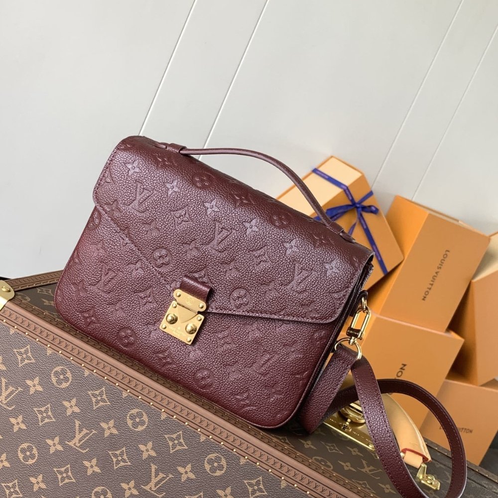 [S*per Vip 1:1] L0vis Vvtt0n Pochette Metis MM Grenat 25Cm M25939