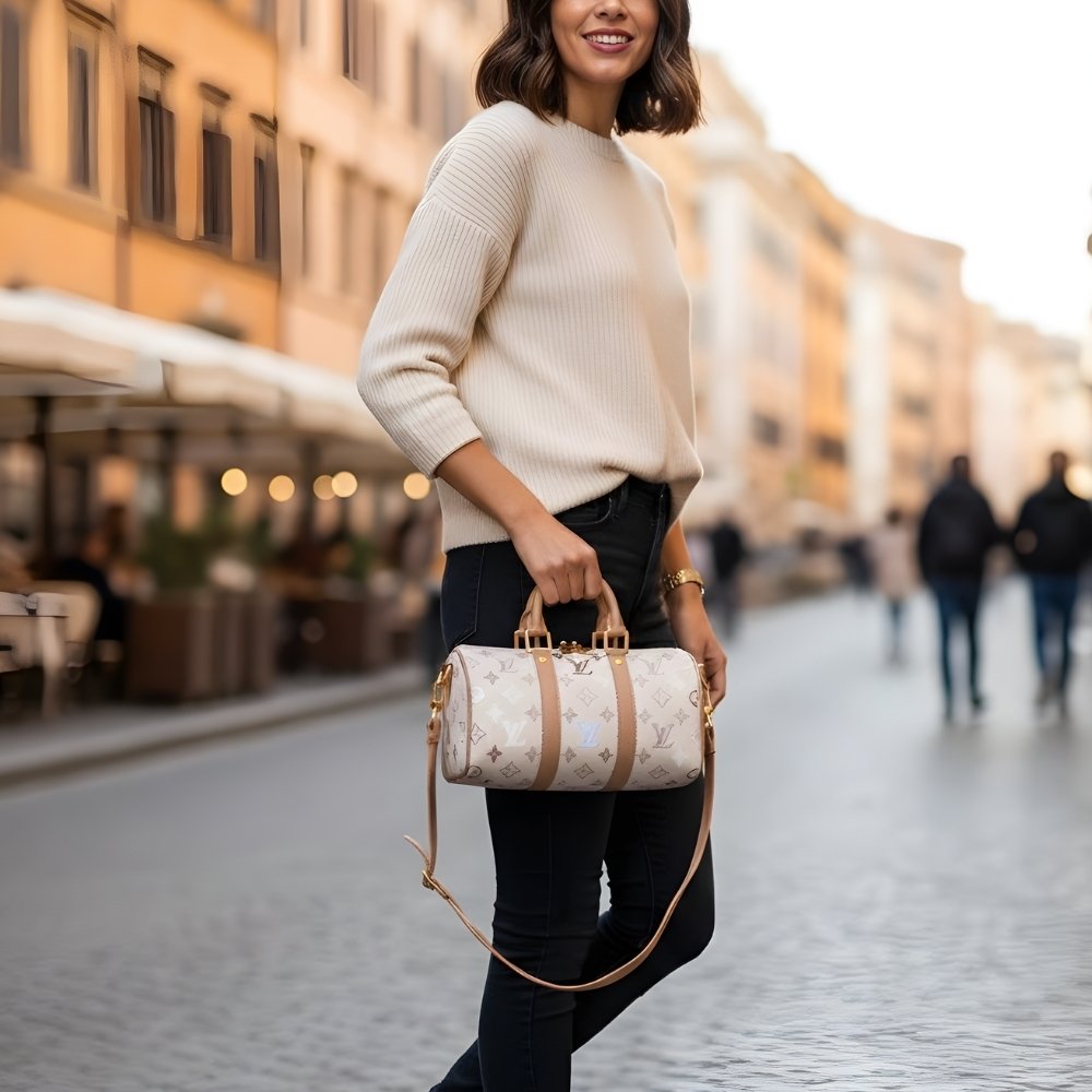 L0vis Vvtt0n Keepall Bandoulière 25 Monogram Beige 25Cm