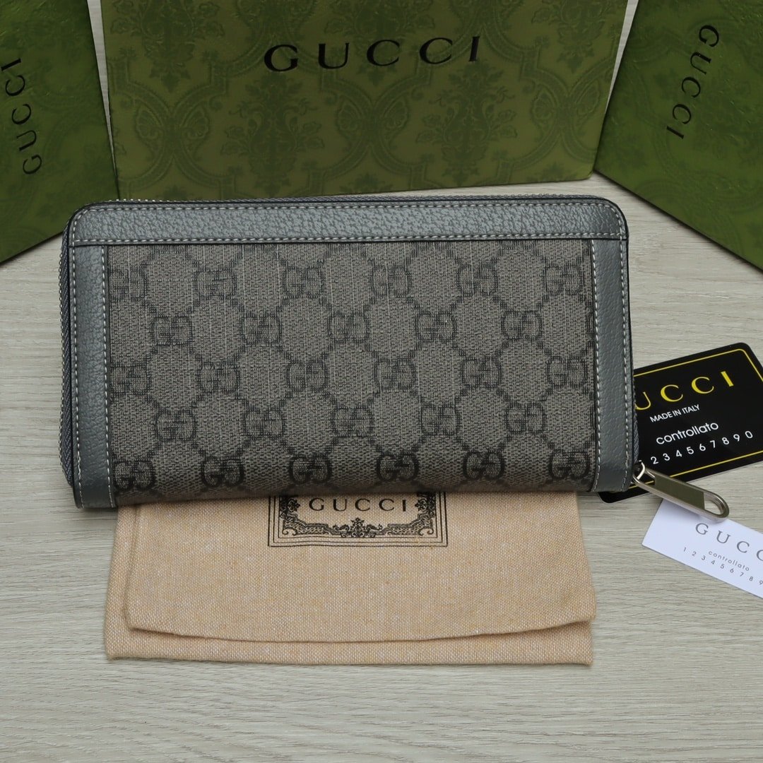 Gvc*1 Ophidia Gg Card Case Holder Gray 19Cm 734943 Uulbn 1244