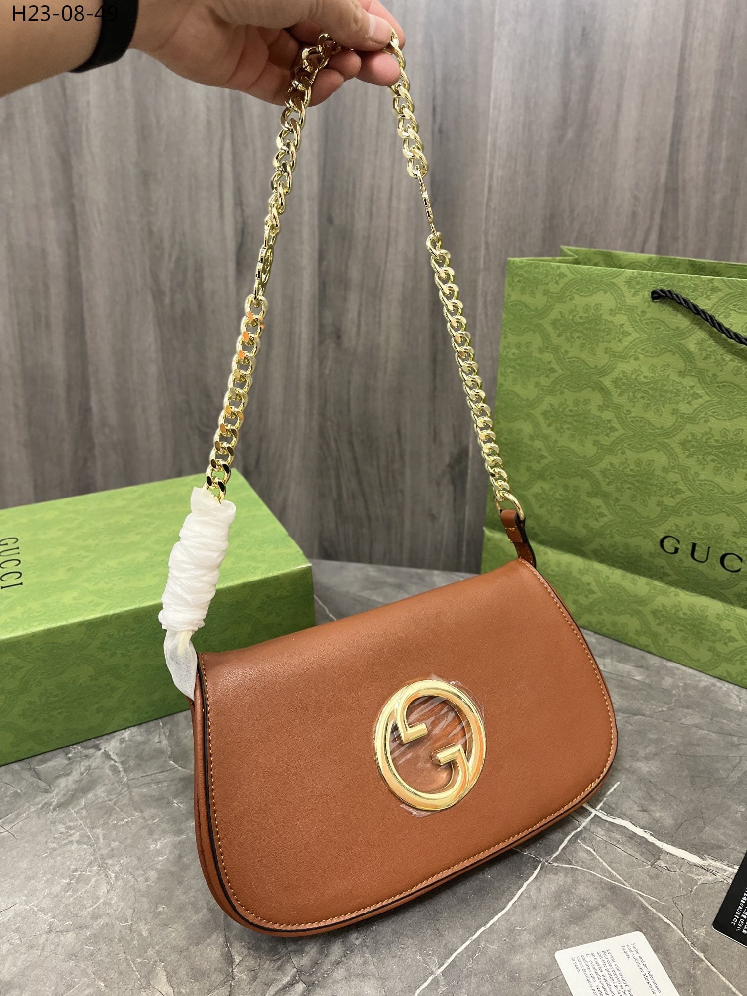 Gvc*1 Blondie Shoulder Bag Brown 28Cm 699268 Uxx0G 2535