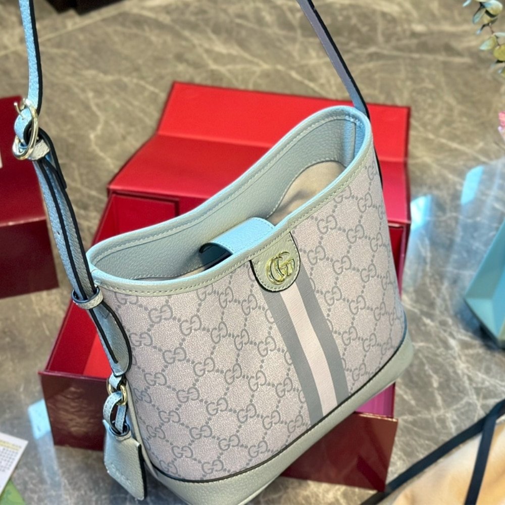 Gvc*1 Ophidia Small Tote Bag Dusty Blue 23Cm 765043 Fad04 8741