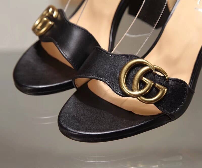 Gvc*1 G Mid Heel Sandal Black 453379 A3N00 1000