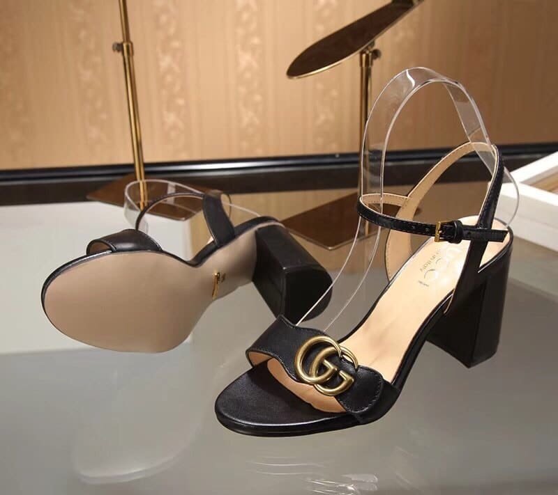 Gvc*1 G Mid Heel Sandal Black 453379 A3N00 1000
