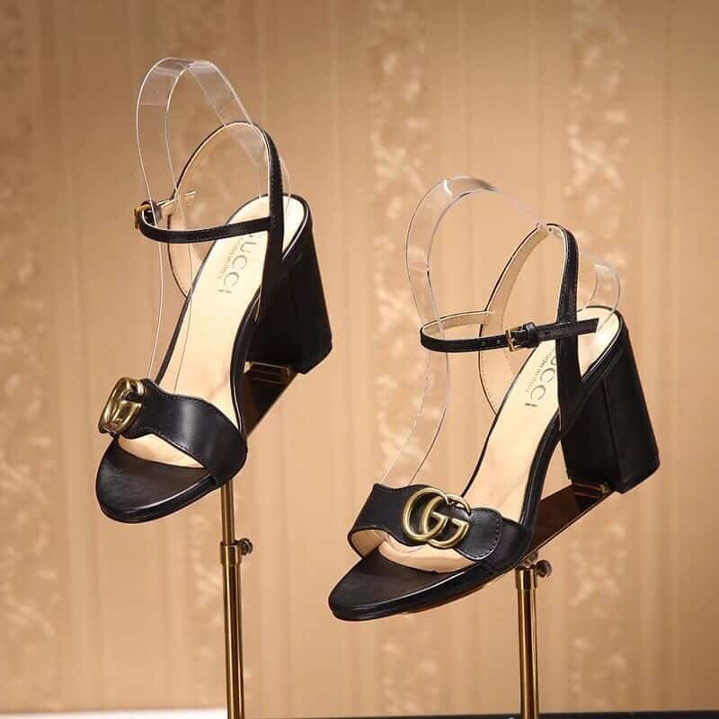 Gvc*1 G Mid Heel Sandal Black 453379 A3N00 1000