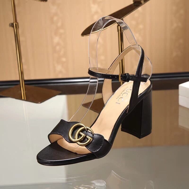 Gvc*1 G Mid Heel Sandal Black 453379 A3N00 1000