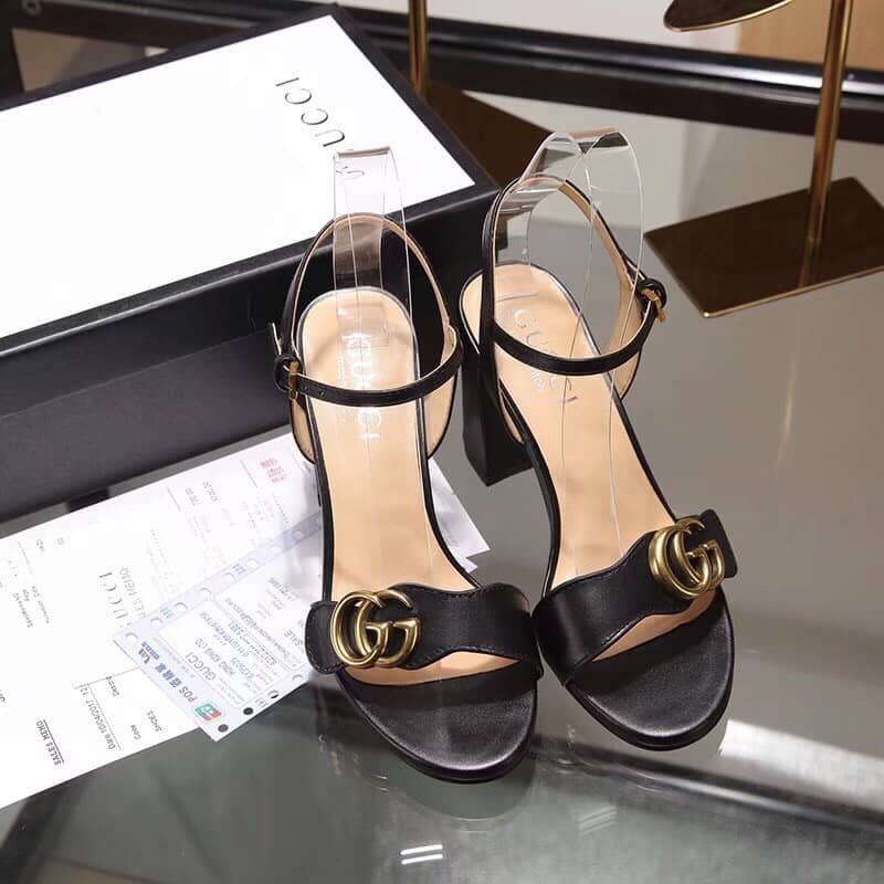 Gvc*1 G Mid Heel Sandal Black 453379 A3N00 1000