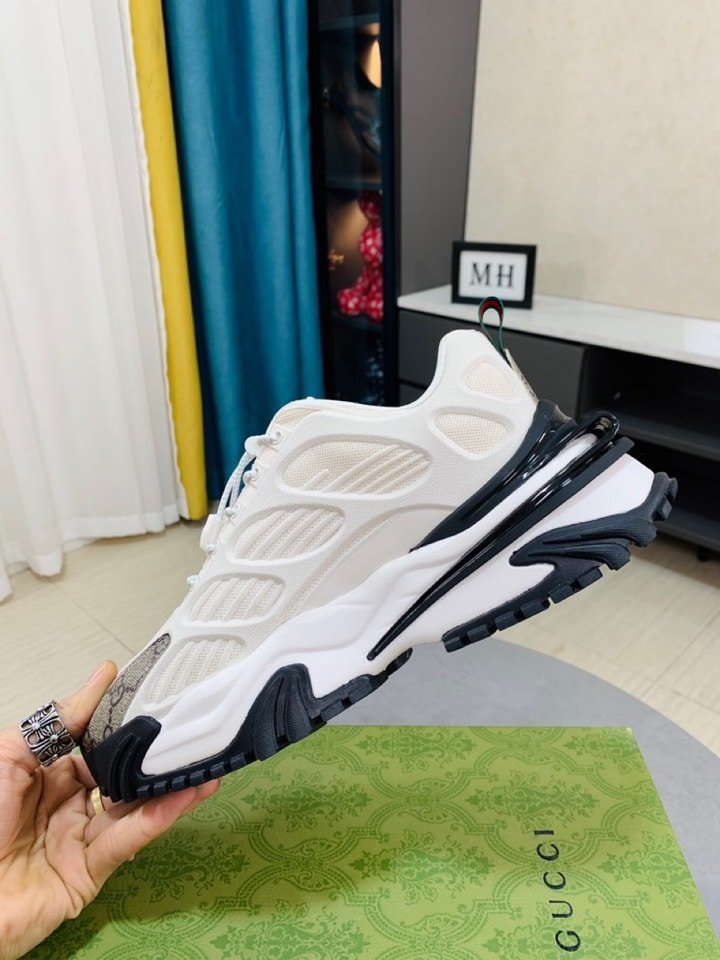 Gvc*1 Gg Men’S Sneaker Rubber Leather White