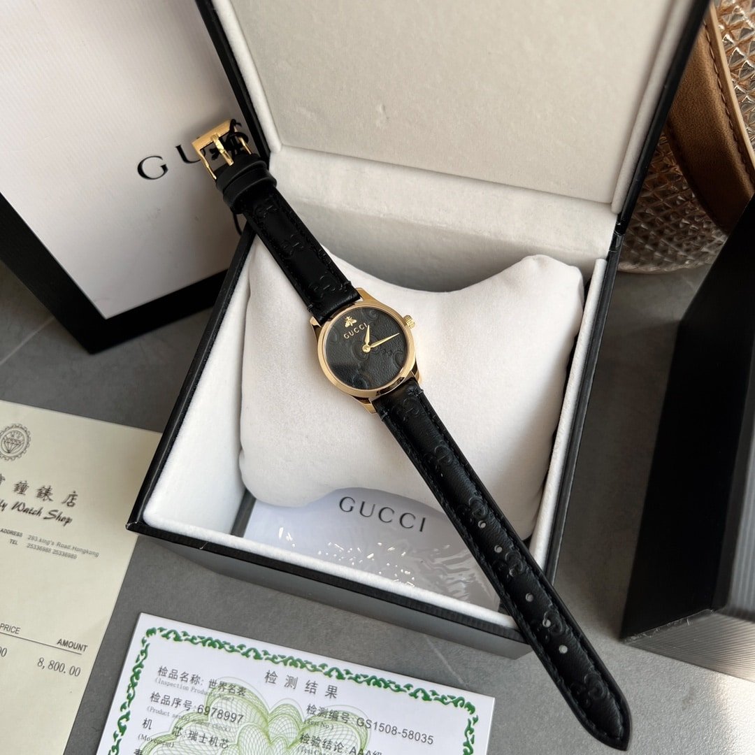 Gvc*1 G Timeless Watch Black Dial 27Mm