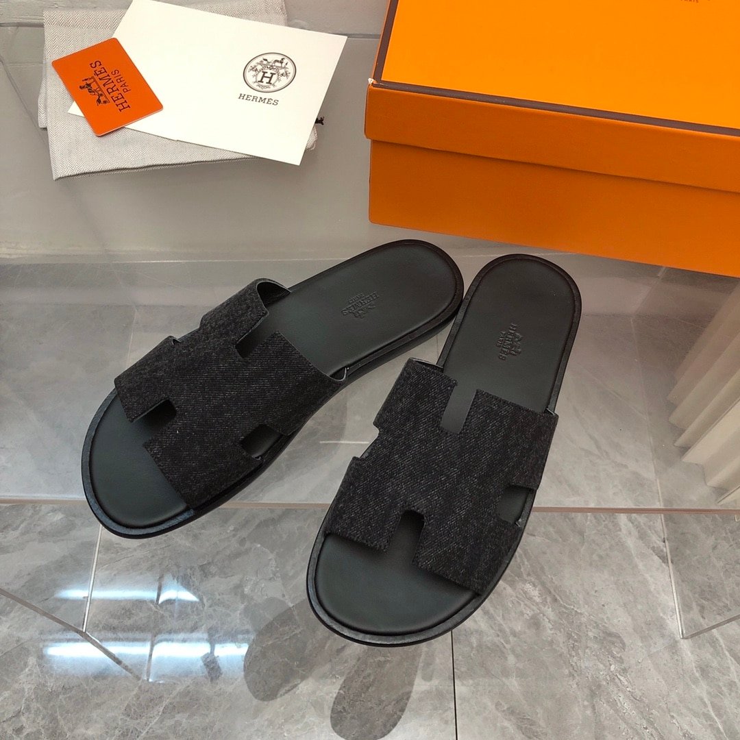 H**me5 Izmir Sandal Noir Denim