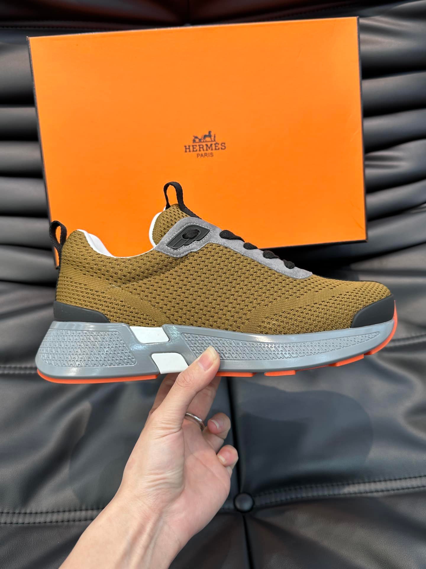 H**me5 Heros Sneaker Khaki Gray H232985Zh1R400