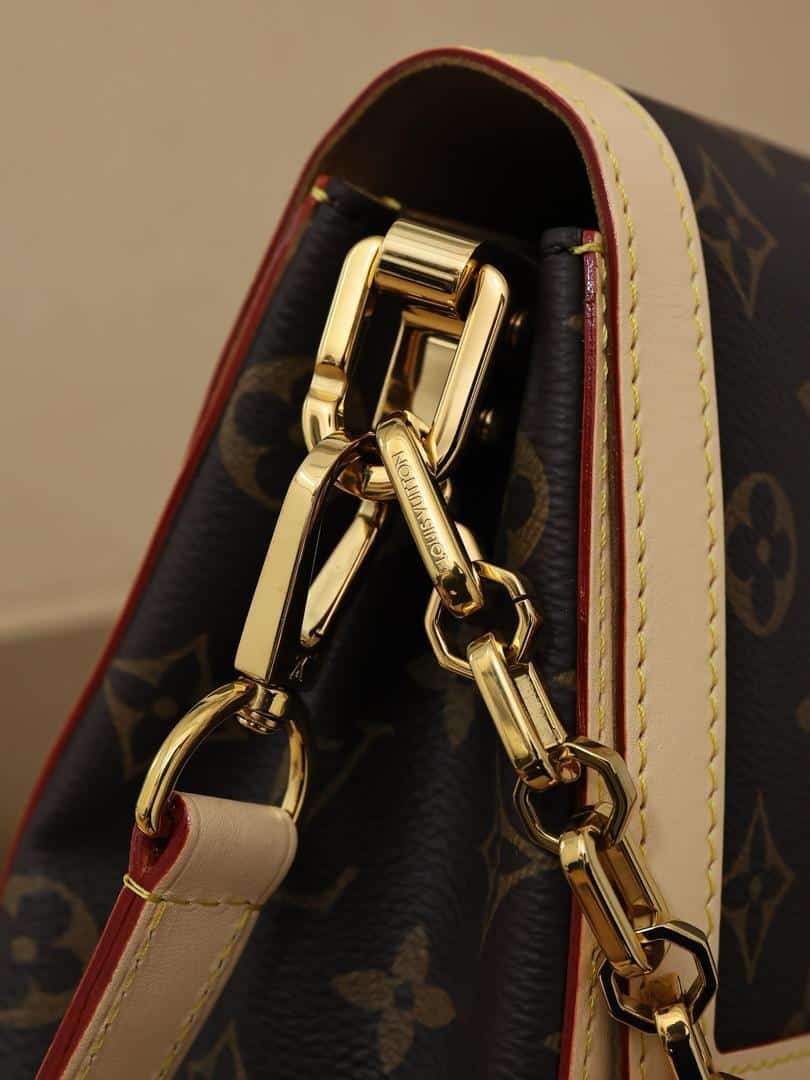 L0vis Vvtt0n Dauphine Soft GM Bag Monogram Canvas Brown 28Cm M47149