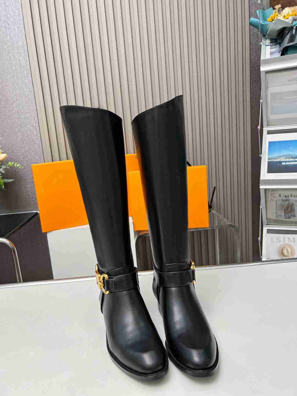 L0vis Vvtt0n Westside Flat High Boot Black 1Ac6V8