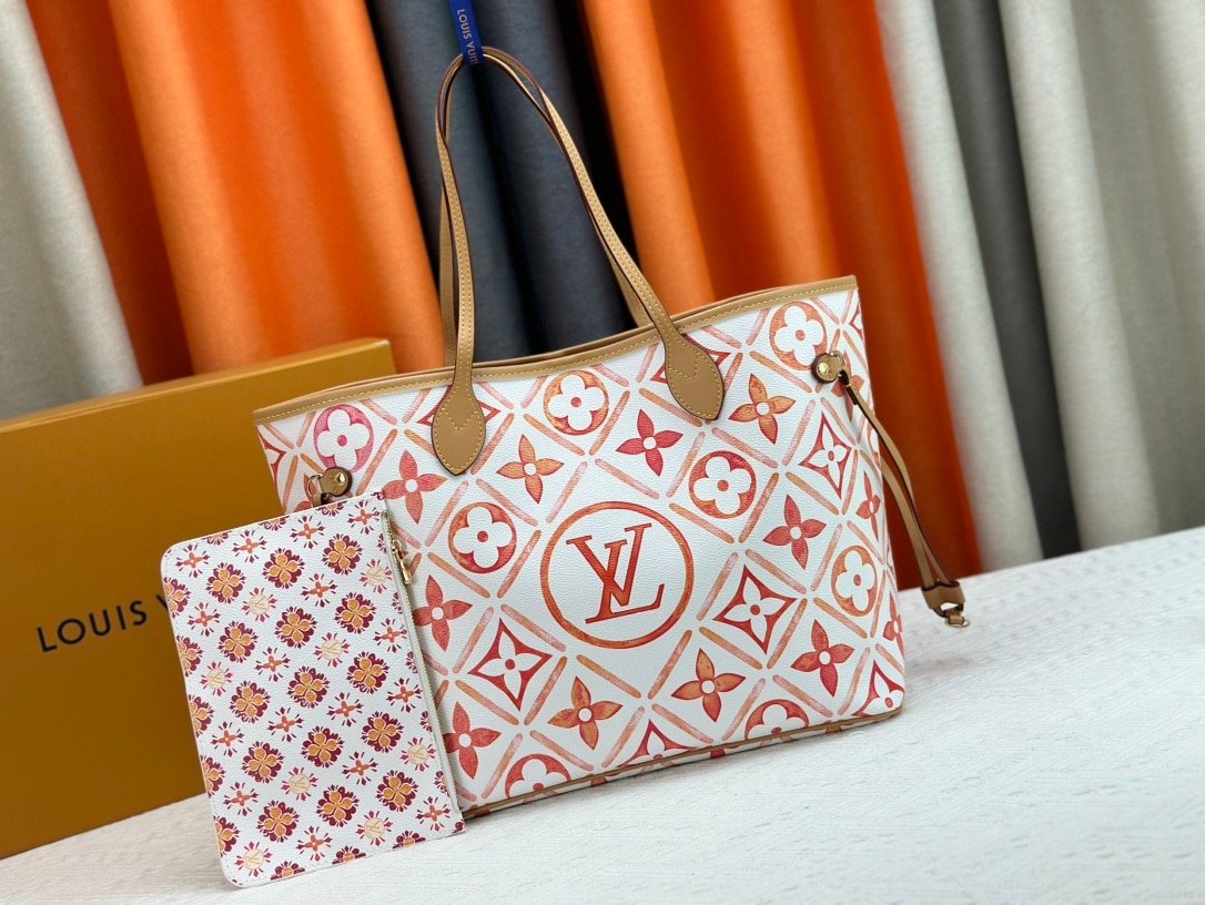 L0vis Vvtt0n Neverfull Mm Autres Toiles Monogram Coral 31Cm M25317
