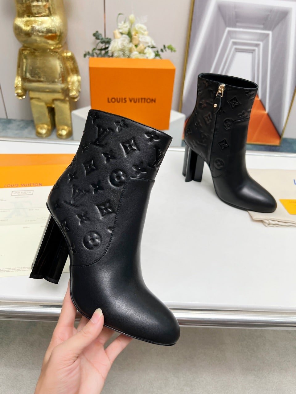 L0vis Vvtt0n Silhouette Ankle Boot Black 1Abp9J