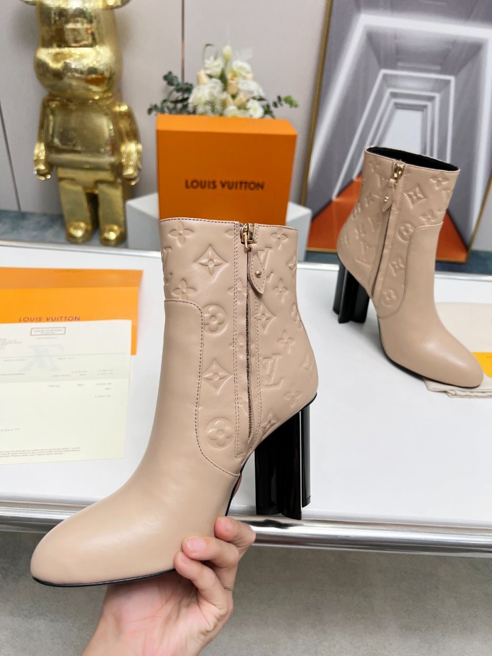 L0vis Vvtt0n Silhouette Ankle Boot Beige