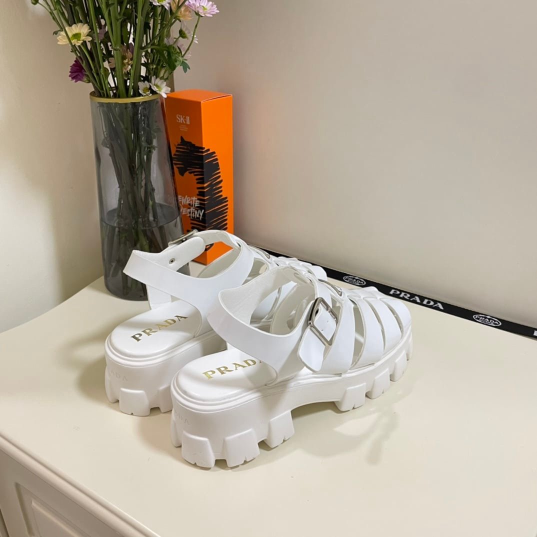 Pra*a Foam Rubber Sandals White 1X853M3Lkkf0009F055