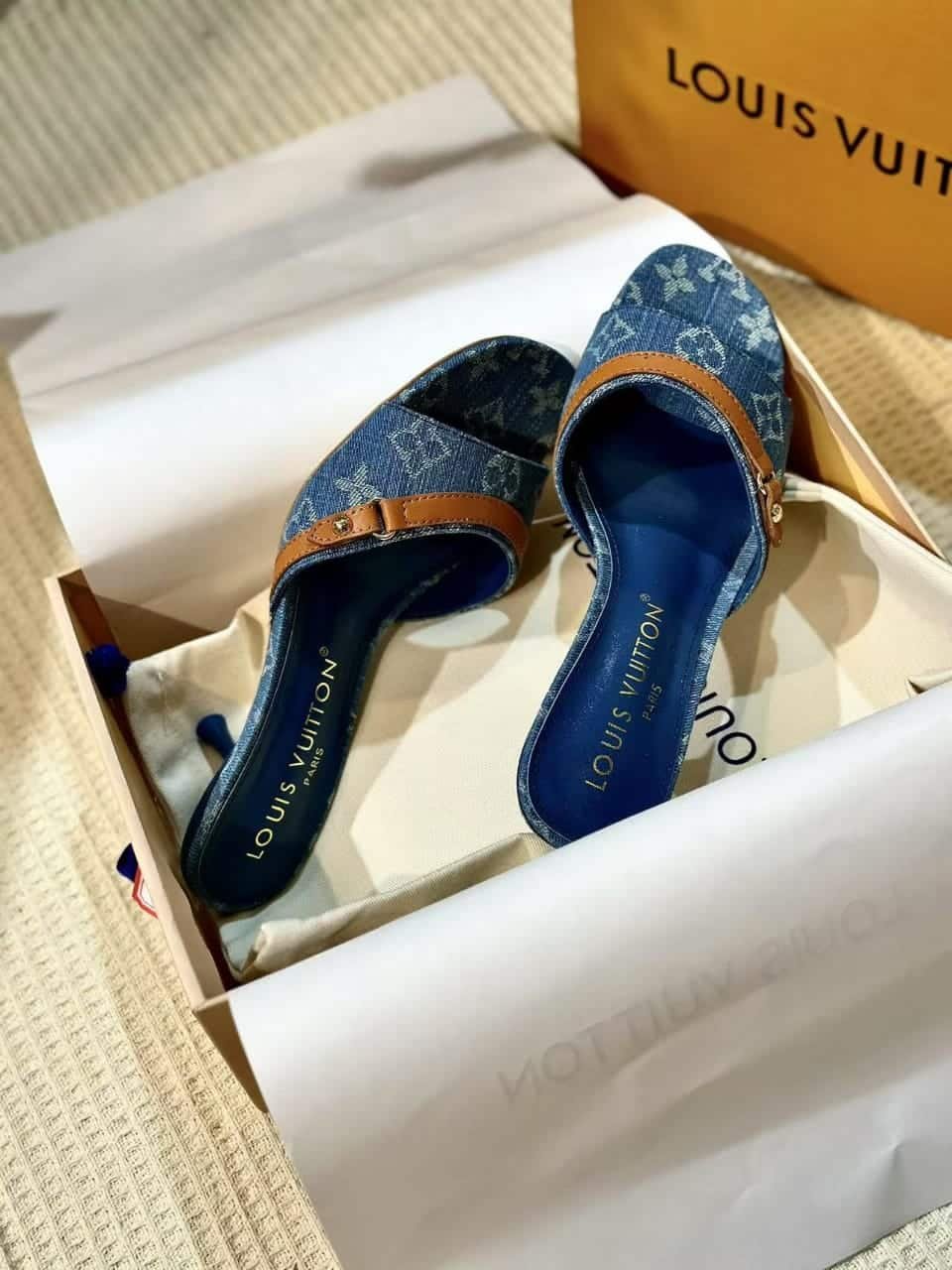L0vis Vvtt0n Neo Revival Mule Denim Blue 1Acizb