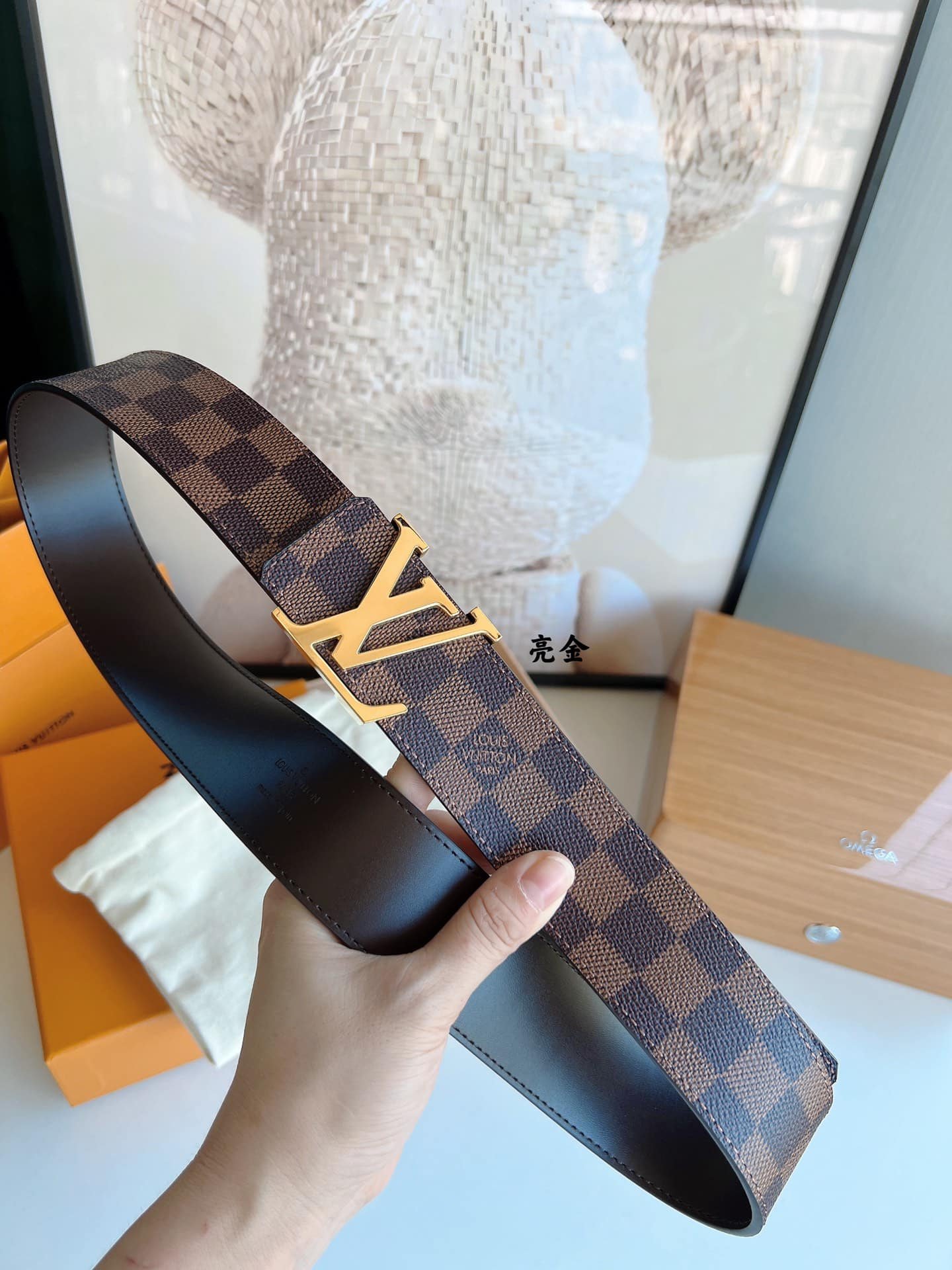 L0vis Vvtt0n Lv Initiales Reversible Belt Brown 40Cm