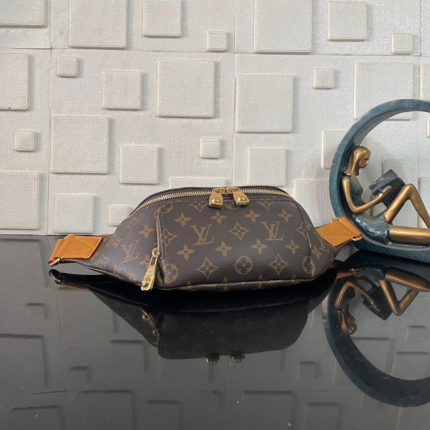 [S*per Vip 1:1] L0vis Vvtt0n Rush Fanny Pack Brown 30Cm M14019