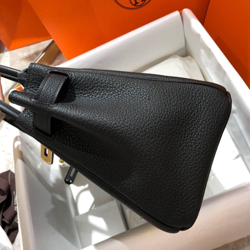 H**me5 Birkin 25 Togo Leather Gold Hardware Black 25Cm