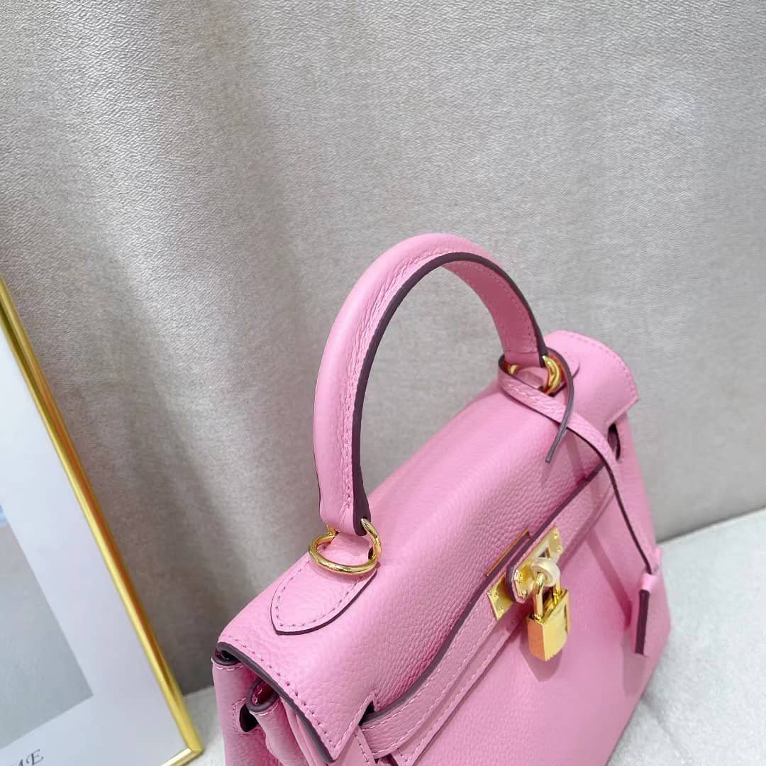 H**me5 Kelly 28 Sellier Handbag In Rose Confetti Epsom Leather 28Cm