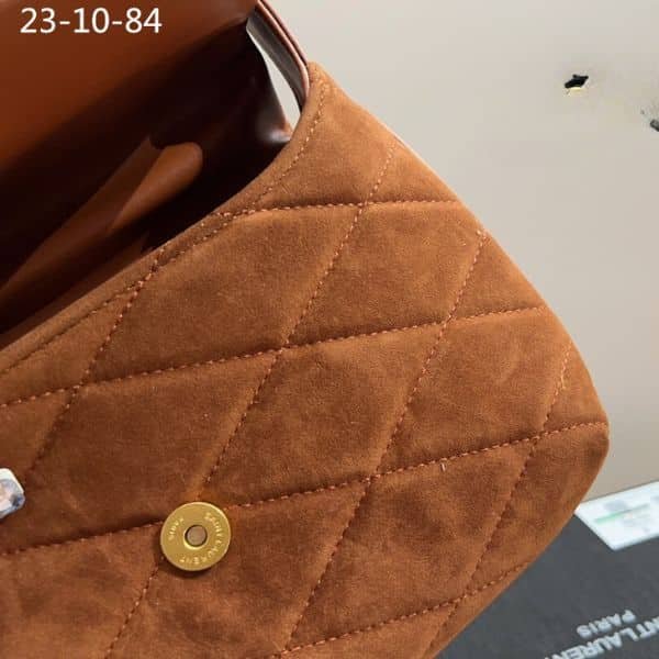 Sa1nt Lau*nt Le 5 À 7 Hobo Bag Brown 27Cm